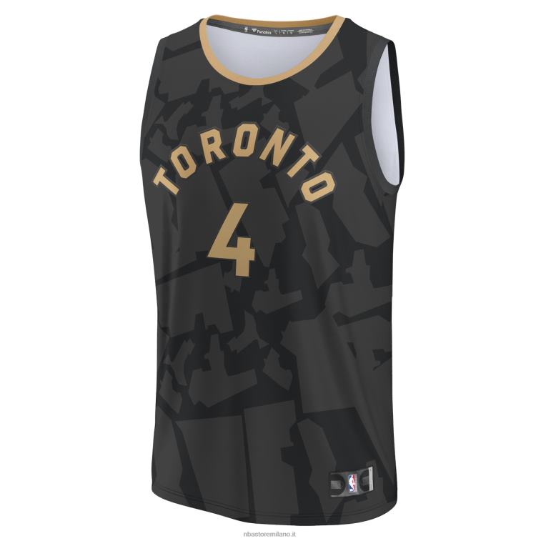 NBA 00F2L18628 toronto raptors scottie barnes maglia fastbreak nera