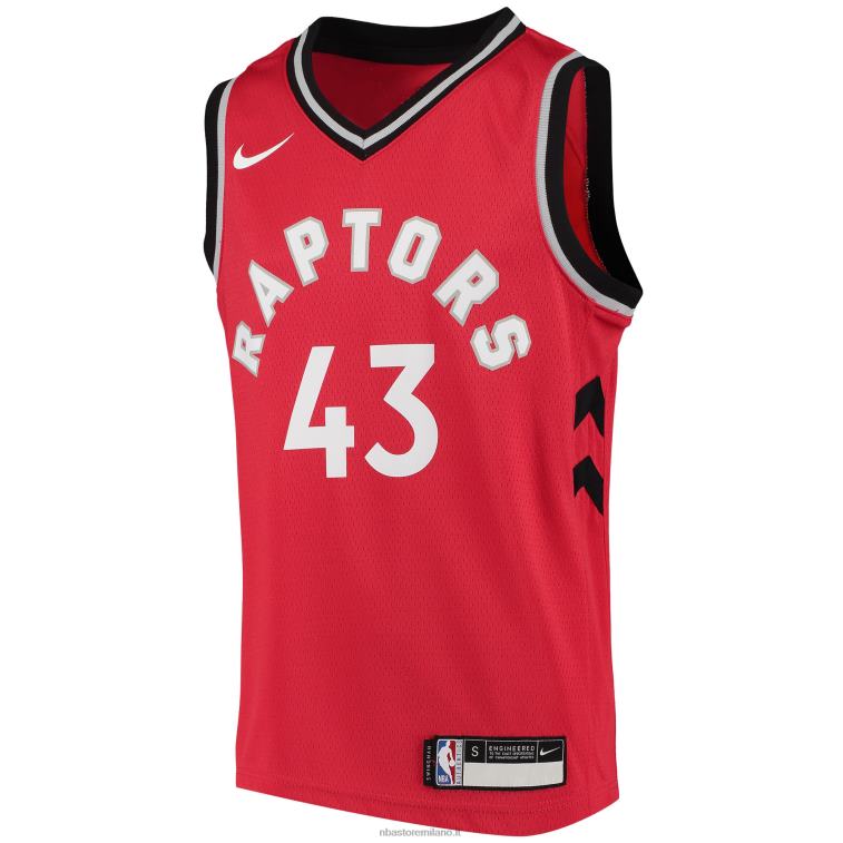 NBA 00F2L19348 toronto raptors pascal siakam maglia nike rosso swingman