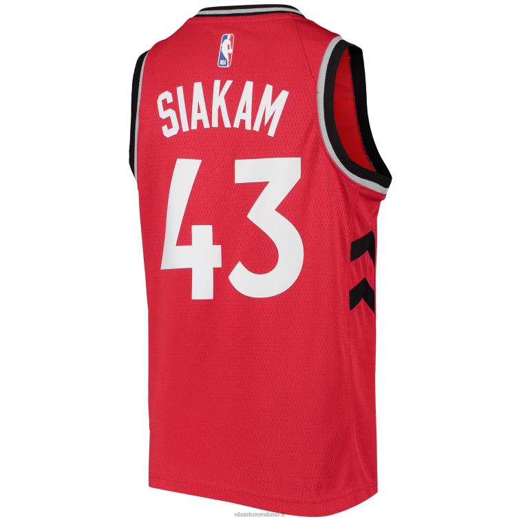 NBA 00F2L19348 toronto raptors pascal siakam maglia nike rosso swingman