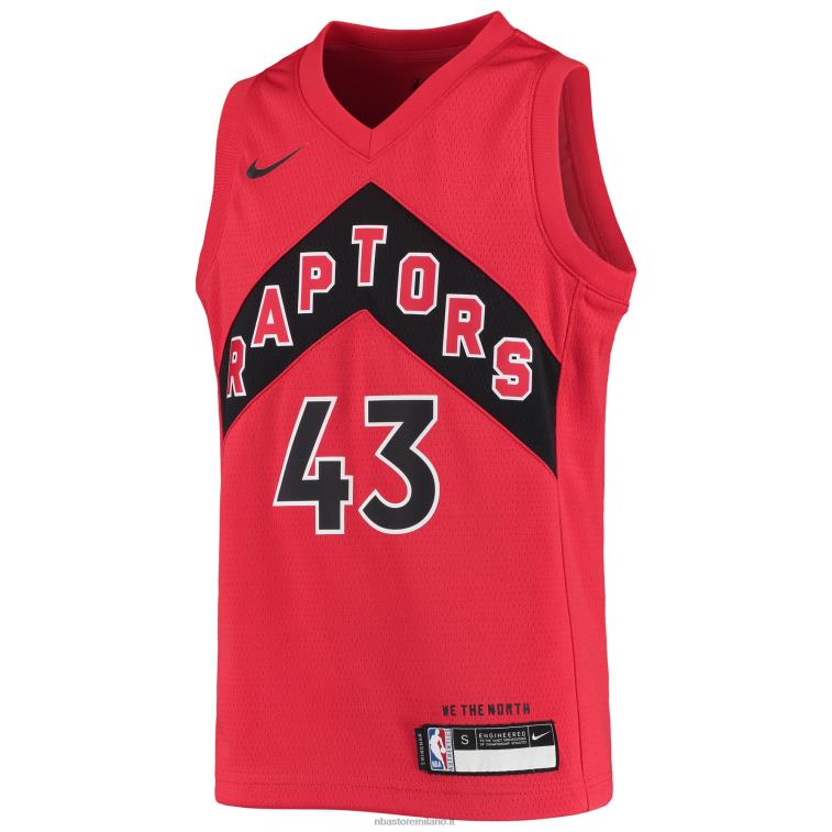 NBA 00F2L19892 toronto raptors pascal siakam maglia nike rosso swingman
