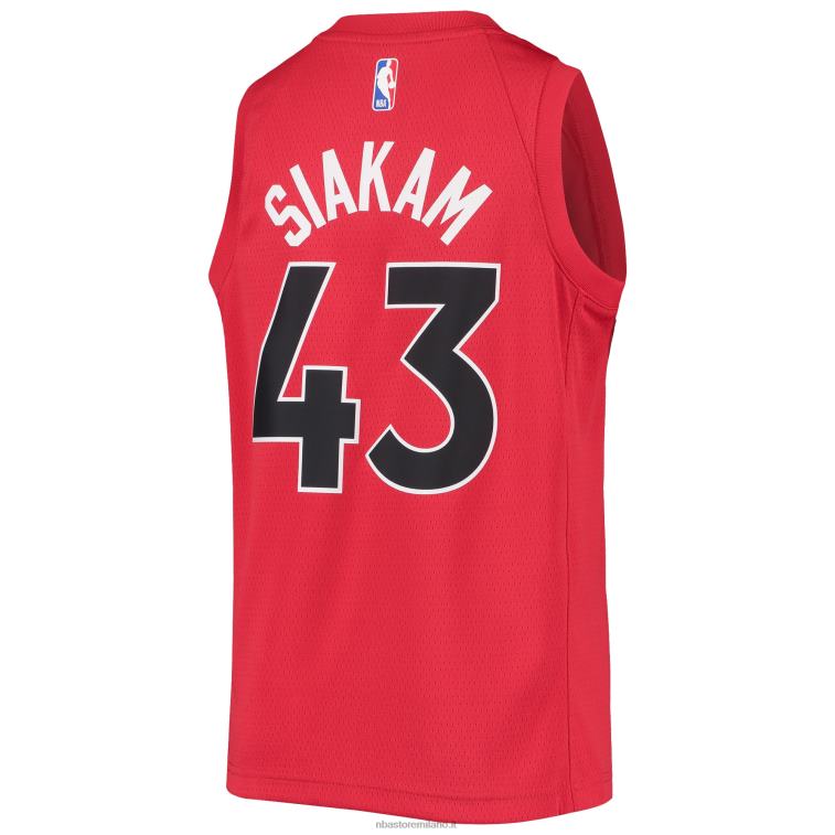 NBA 00F2L19892 toronto raptors pascal siakam maglia nike rosso swingman