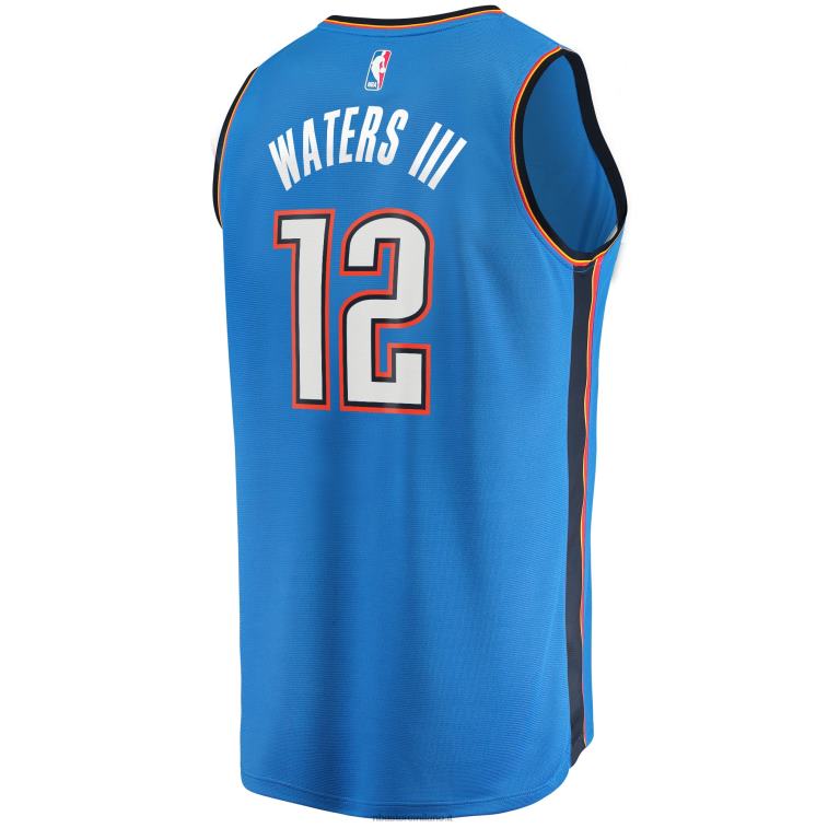 NBA 00F2L17955 Oklahoma City Thunder Lindy Waters III maglia blu giocatore fast break