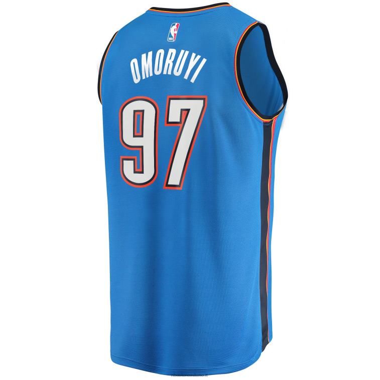 NBA 00F2L18685 oklahoma city thunder eugene omoruyi maglia blu da giocatore fast break
