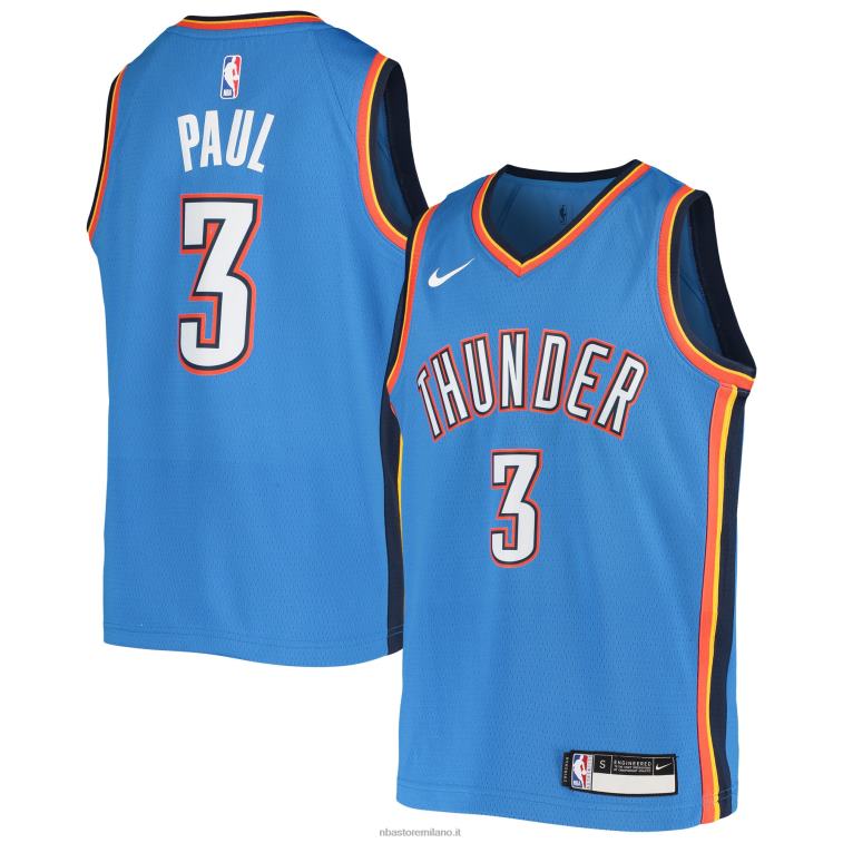 NBA 00F2L18730 oklahoma city thunder chris paul maglia swingman squadra blu nike