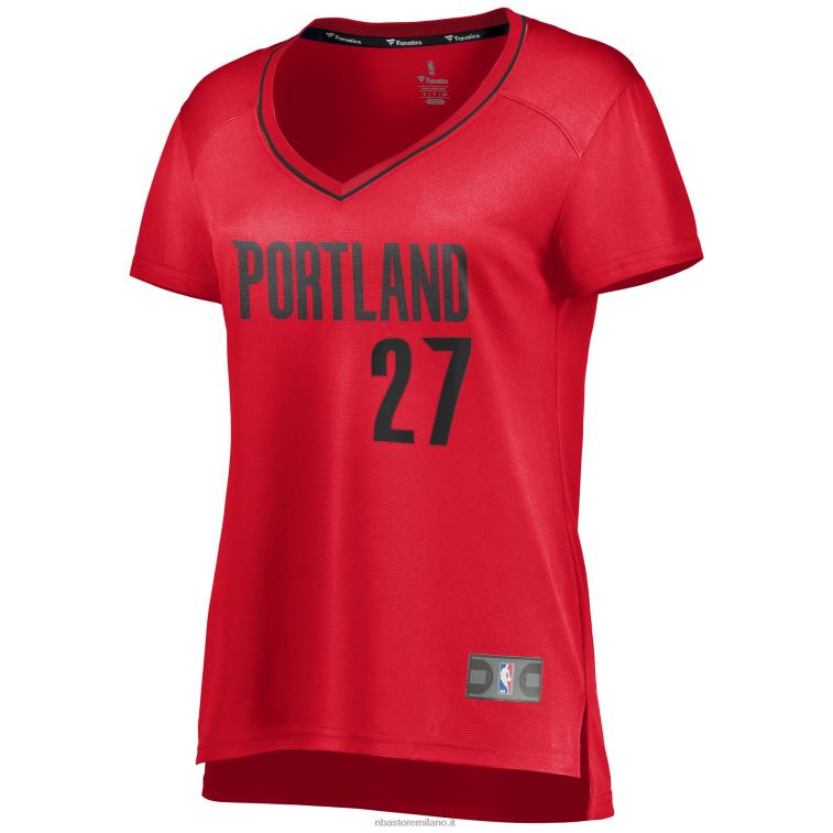 NBA 00F2L12936 portland trail blazers jusuf nurkic maglia giocatore fast break rosso
