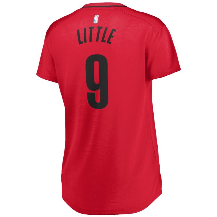 NBA 00F2L15622 portland trail blazers nassir little red fast break player jersey