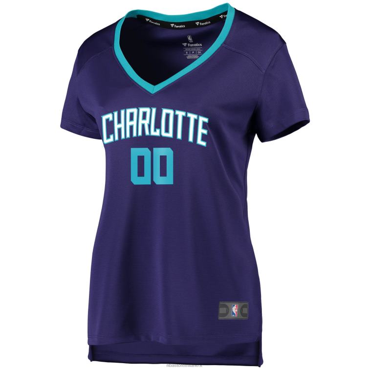 NBA 00F2L10202 charlotte hornets viola fast break replica maglia personalizzata