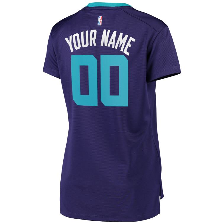 NBA 00F2L10202 charlotte hornets viola fast break replica maglia personalizzata