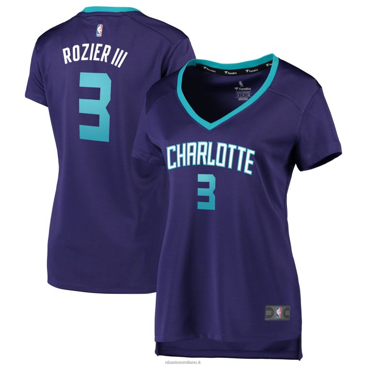 NBA 00F2L14282 charlotte hornets terry rozier viola maglia replica fast break