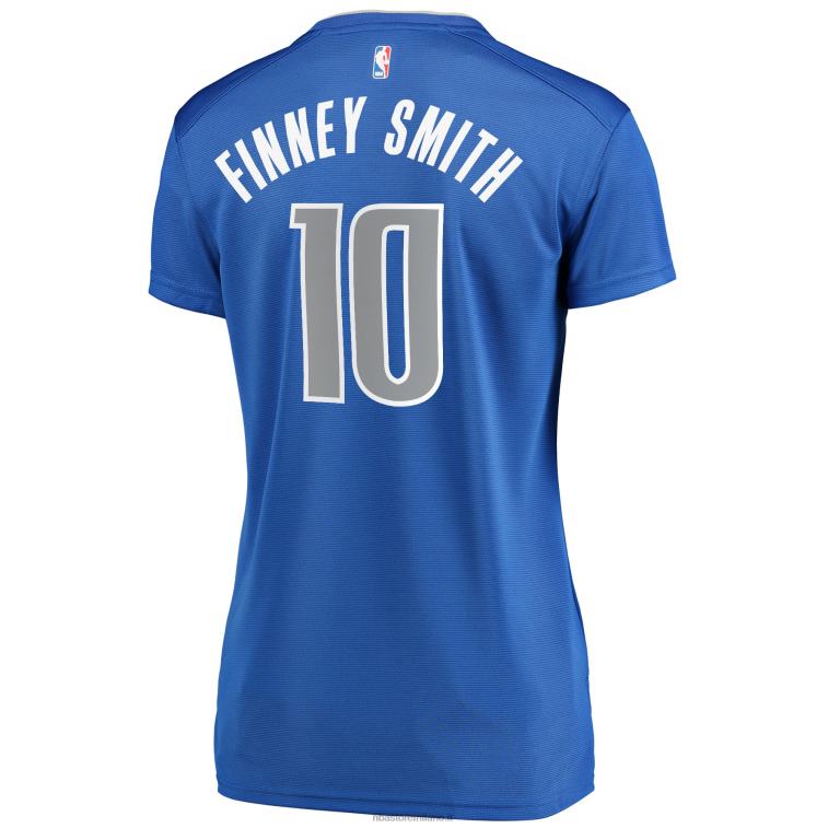 NBA 00F2L13258 Dallas Mavericks Dorian Finney-Smith maglia replica giocatore blu contropiede