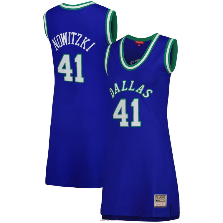 NBA 00F2L8831 dallas mavericks dirk nowitzki navy 1998 hardwood classics nome e numero abito in jersey giocatore