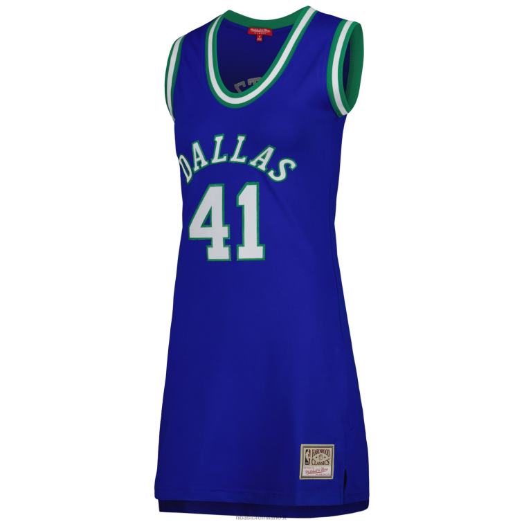 NBA 00F2L8831 dallas mavericks dirk nowitzki navy 1998 hardwood classics nome e numero abito in jersey giocatore