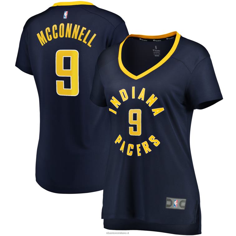 NBA 00F2L13750 indiana pacers t.j. maglia replica giocatore fast break blu navy mcconnell