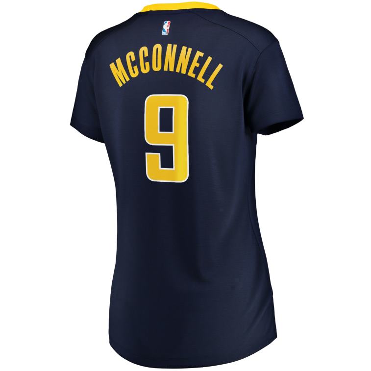 NBA 00F2L13750 indiana pacers t.j. maglia replica giocatore fast break blu navy mcconnell