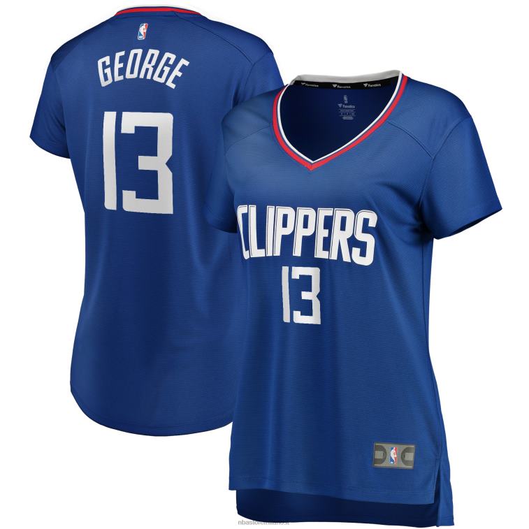 NBA 00F2L12001 la clippers paul george royal fast break replica maglia