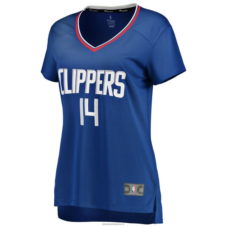 NBA 00F2L12532 la clippers terance mann royal fast break replica maglia giocatore