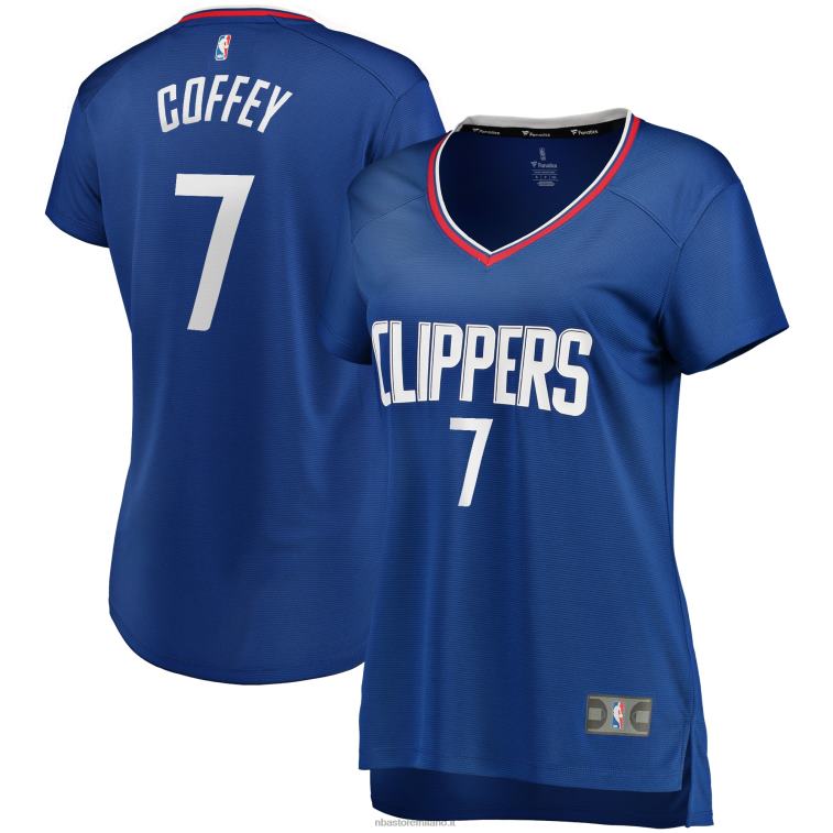 NBA 00F2L14011 la clippers amir coffey royal fast break maglia giocatore replica