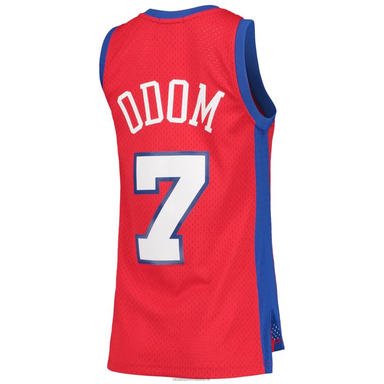 NBA 00F2L15296 la clippers lamar odom mitchell & ness rosso legno duro classici maglia swingman