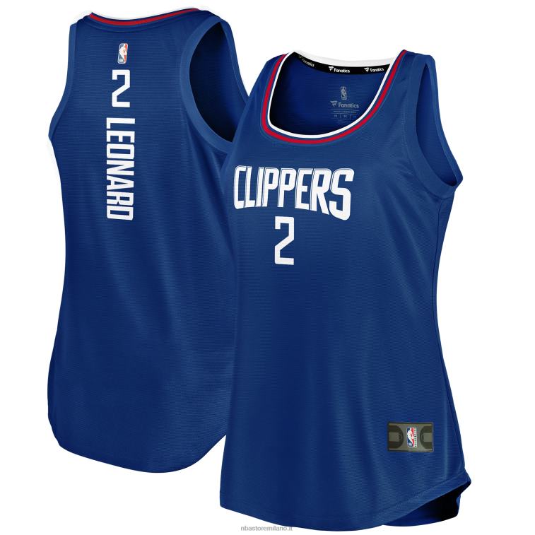 NBA 00F2L8884 la clippers kawhi leonard royal fast break player movimento jersey canotta