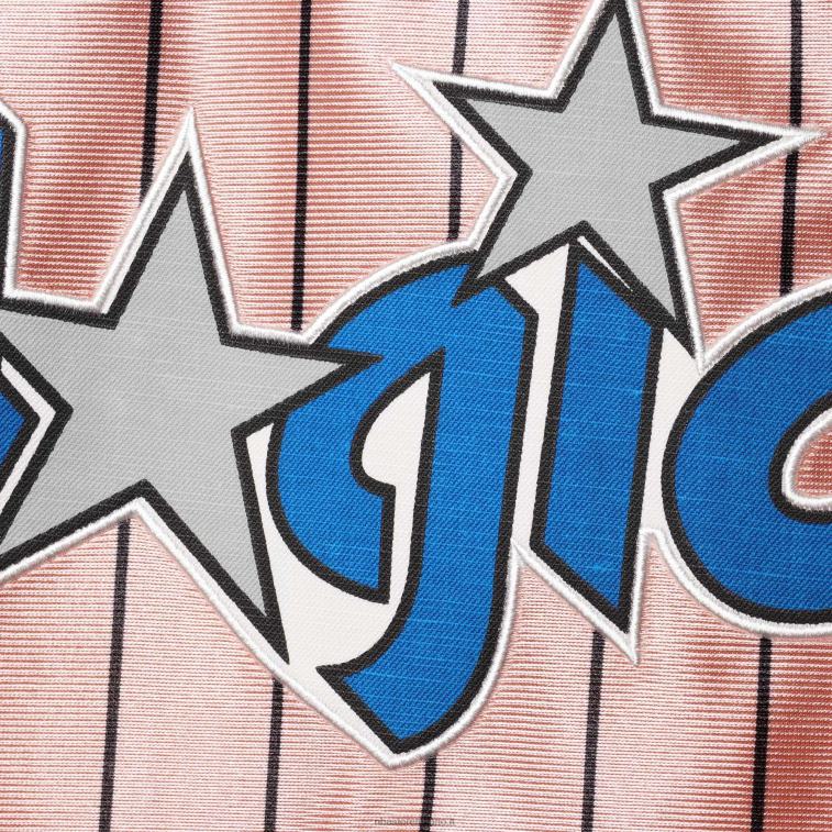 NBA 00F2L10157 maglia swingman orlando magic penny hardaway mitchell & ness rosa 75° anniversario oro rosa 1993