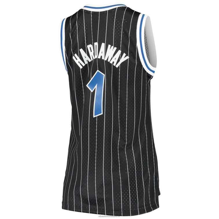 NBA 00F2L10261 orlando magic penny hardaway mitchell & ness black hardwood classici maglia swingman