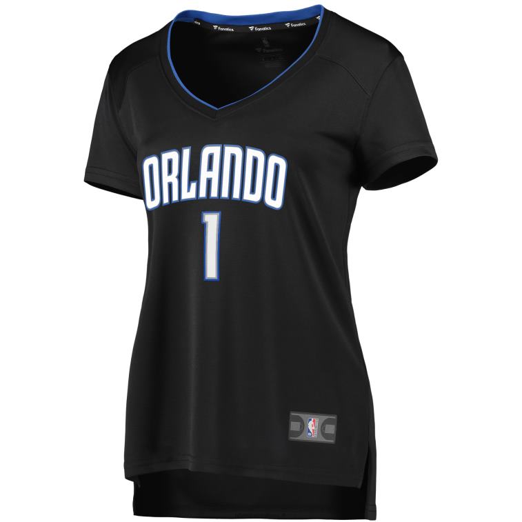 NBA 00F2L13650 orlando magic jonathan isaac nera 2019 fast break replica maglia giocatore