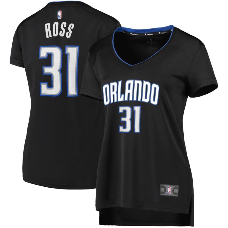 NBA 00F2L13821 orlando magic terrence ross maglia giocatore strada fast break nera