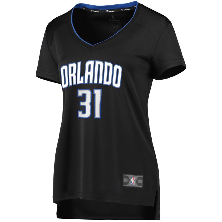 NBA 00F2L13821 orlando magic terrence ross maglia giocatore strada fast break nera