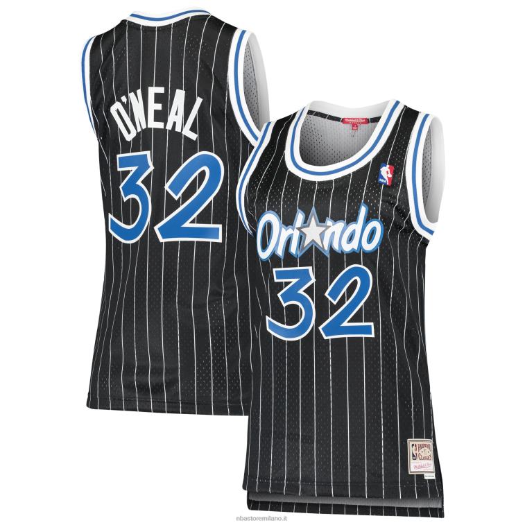 NBA 00F2L9688 orlando magic shaquille o\'neal mitchell & ness black hardwood classics swingman jersey