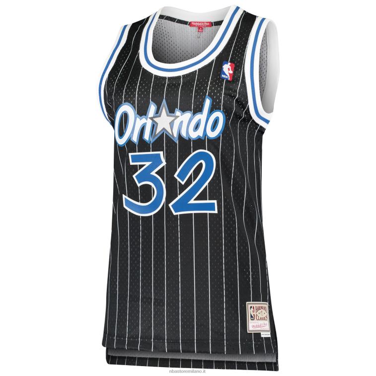 NBA 00F2L9688 orlando magic shaquille o\'neal mitchell & ness black hardwood classics swingman jersey