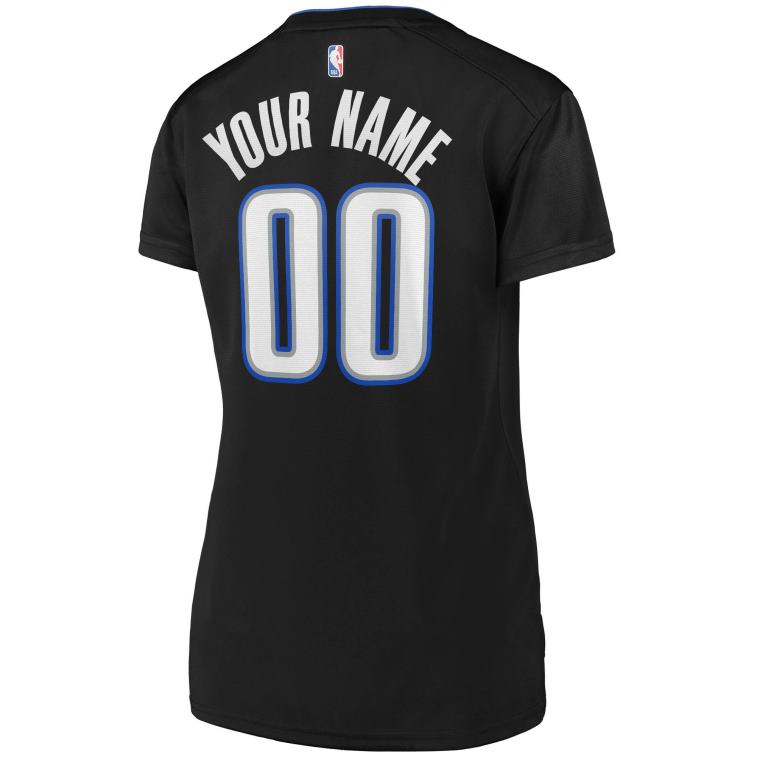 NBA 00F2L9869 maglia replica personalizzata orlando magic nera 2019 fast break