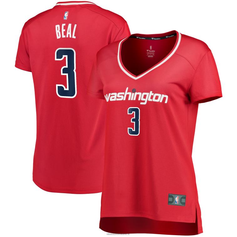 NBA 00F2L12353 Washington Wizards Bradley Beal Maglia giocatore contropiede rosso