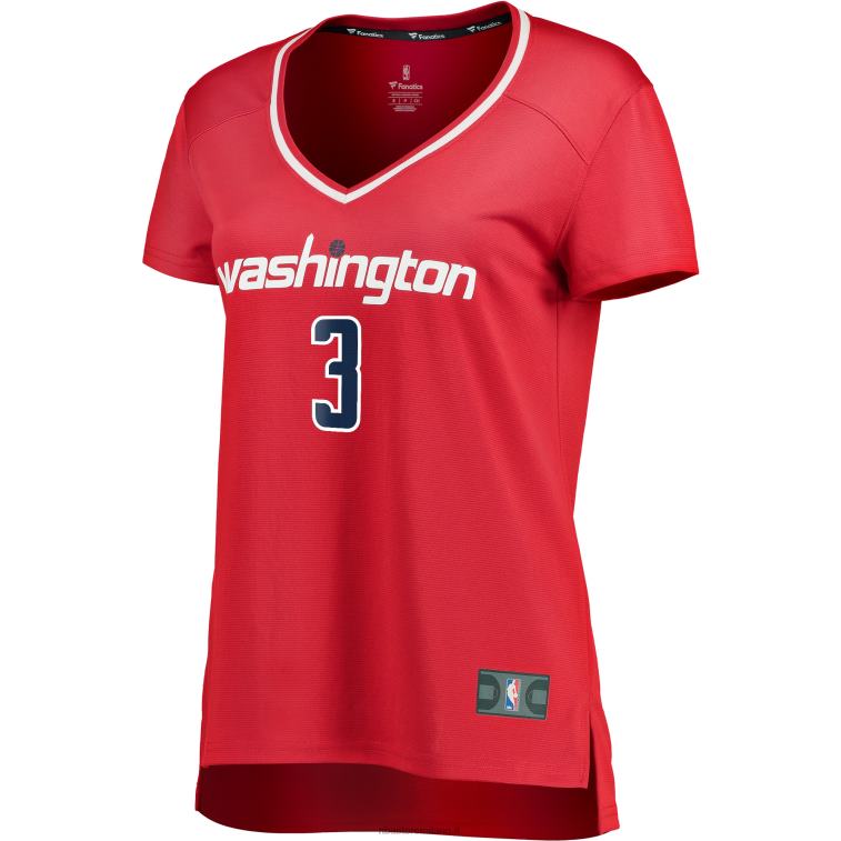 NBA 00F2L12353 Washington Wizards Bradley Beal Maglia giocatore contropiede rosso