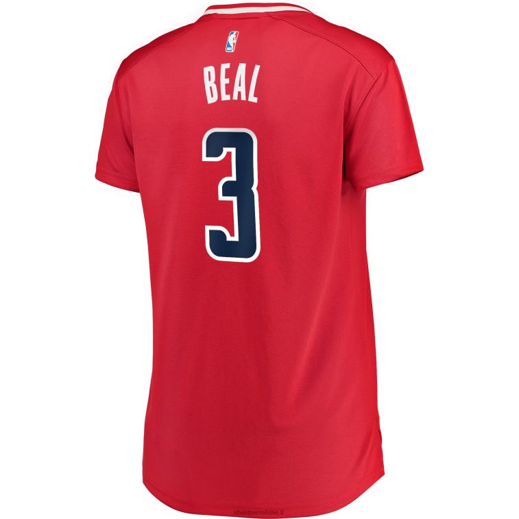NBA 00F2L12353 Washington Wizards Bradley Beal Maglia giocatore contropiede rosso