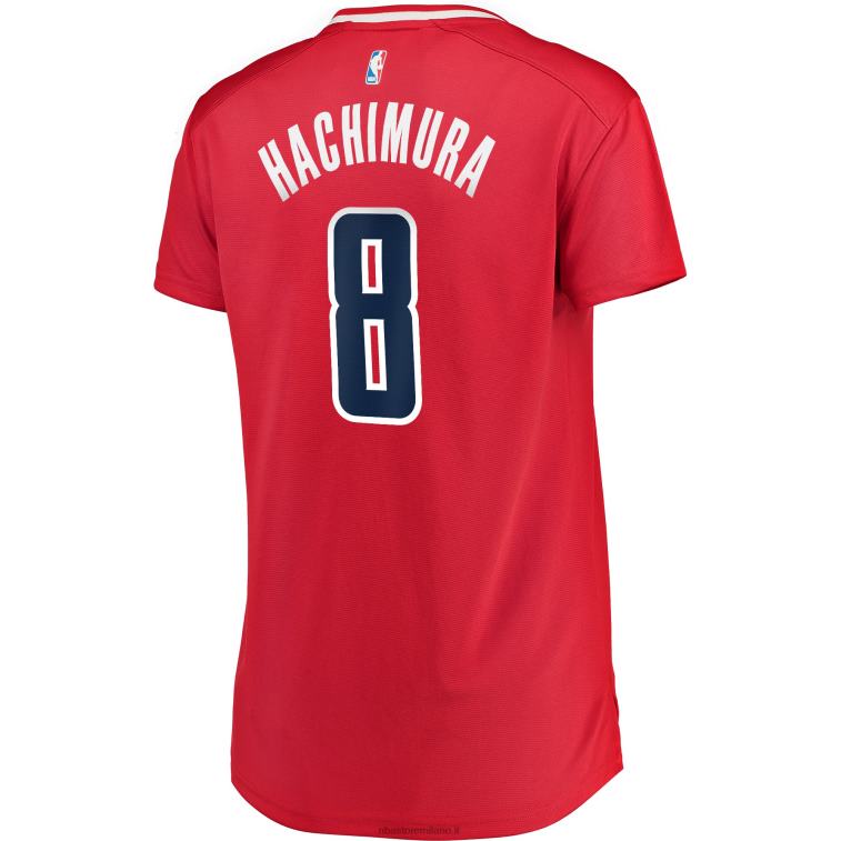 NBA 00F2L13441 Washington Wizards Rui Hachimura Maglia Rossa Fast Break Replica