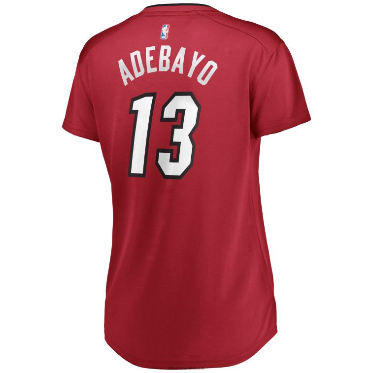NBA 00F2L10614 miami heat bam adebayo maglia rossa fast break replica