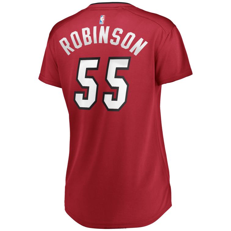 NBA 00F2L13448 miami heat duncan robinson maglia replica fast break rossa