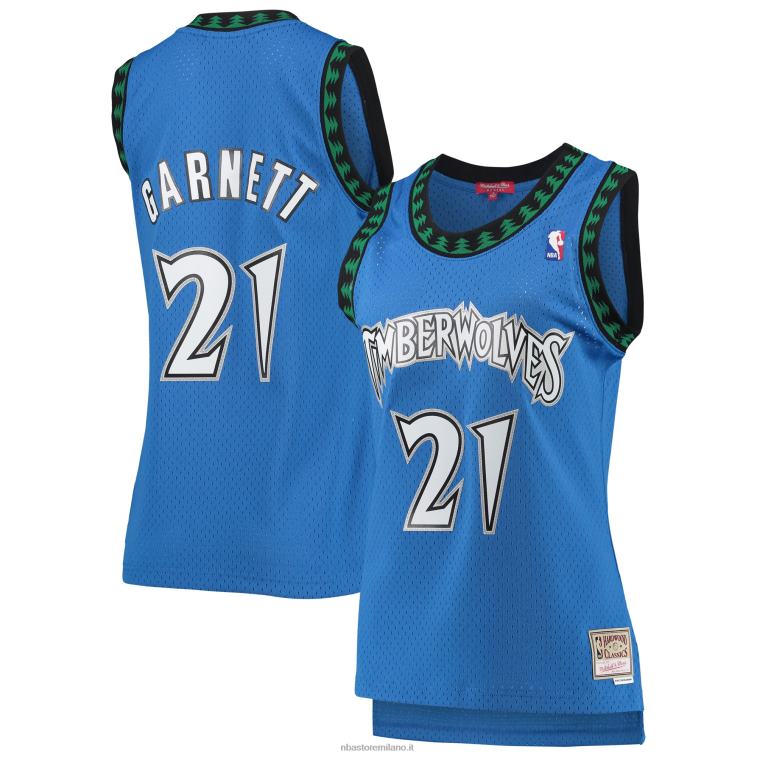 NBA 00F2L10017 Minnesota Timberwolves Kevin Garnett Mitchell & Ness Blue Hardwood Classics Swingman Jersey