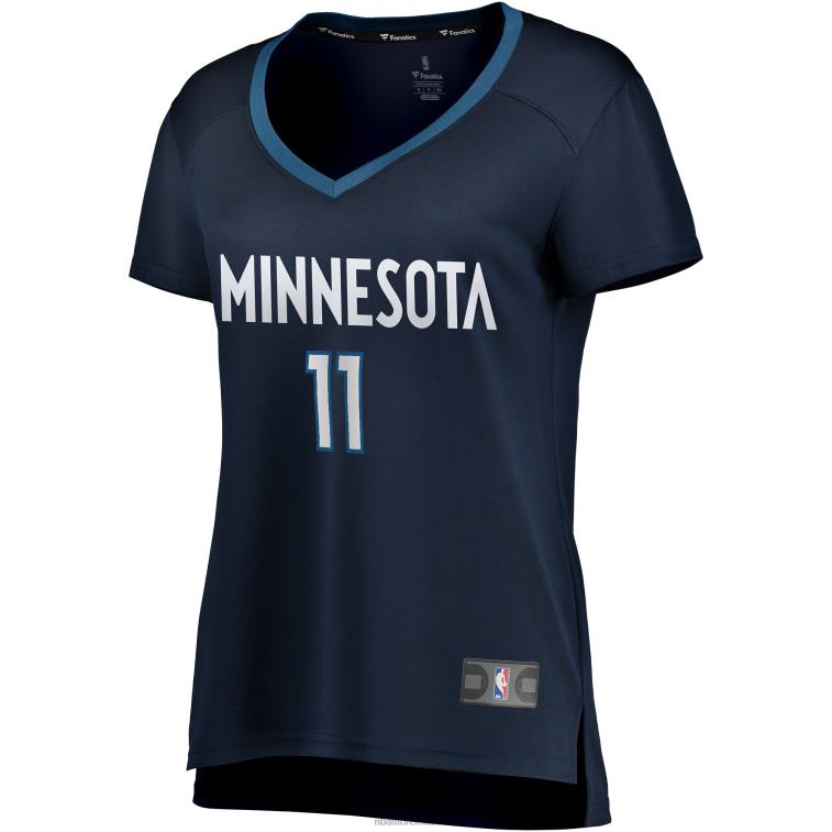 NBA 00F2L11705 Minnesota Timberwolves Naz Reid Navy Fast Break Replica Maglia Giocatore