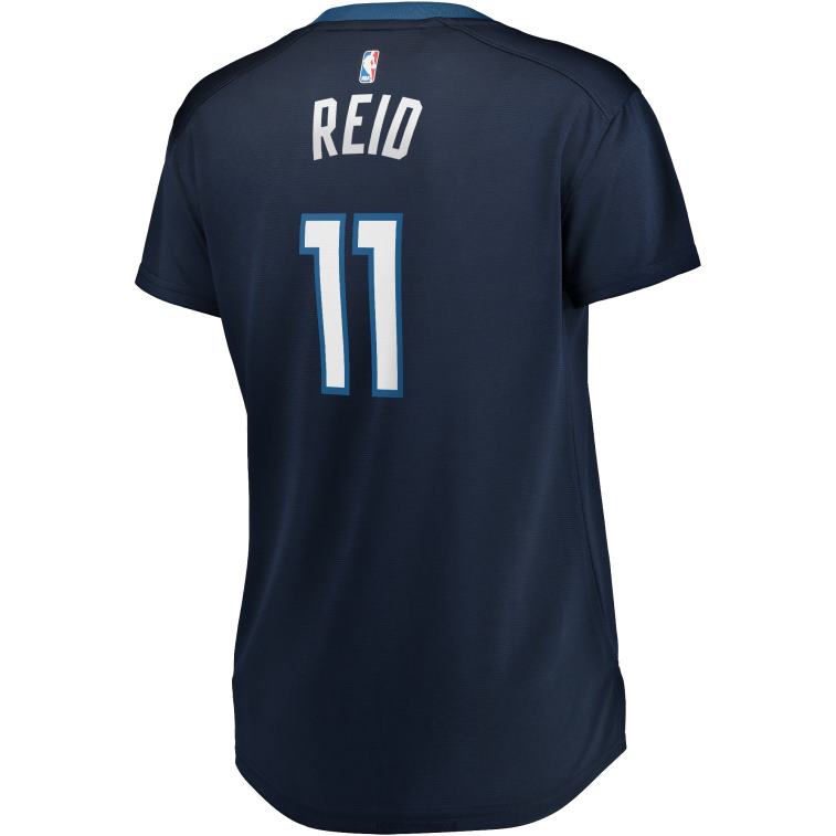 NBA 00F2L11705 Minnesota Timberwolves Naz Reid Navy Fast Break Replica Maglia Giocatore