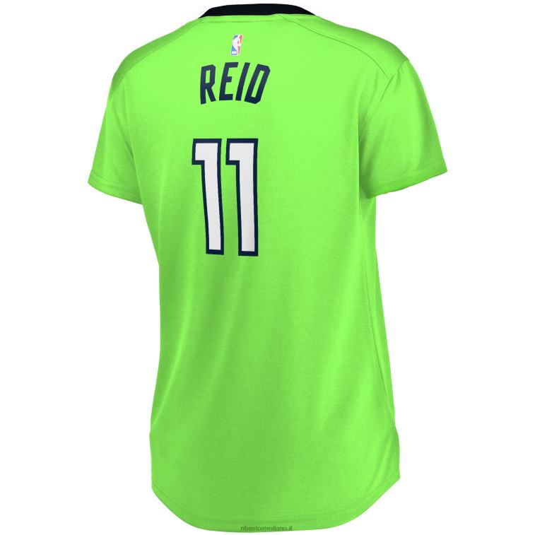 NBA 00F2L13465 maglia minnesota timberwolves naz reid replica fast break verde
