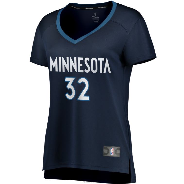 NBA 00F2L13624 Minnesota Timberwolves Karl-Anthony Town Navy replica maglia giocatore fast break