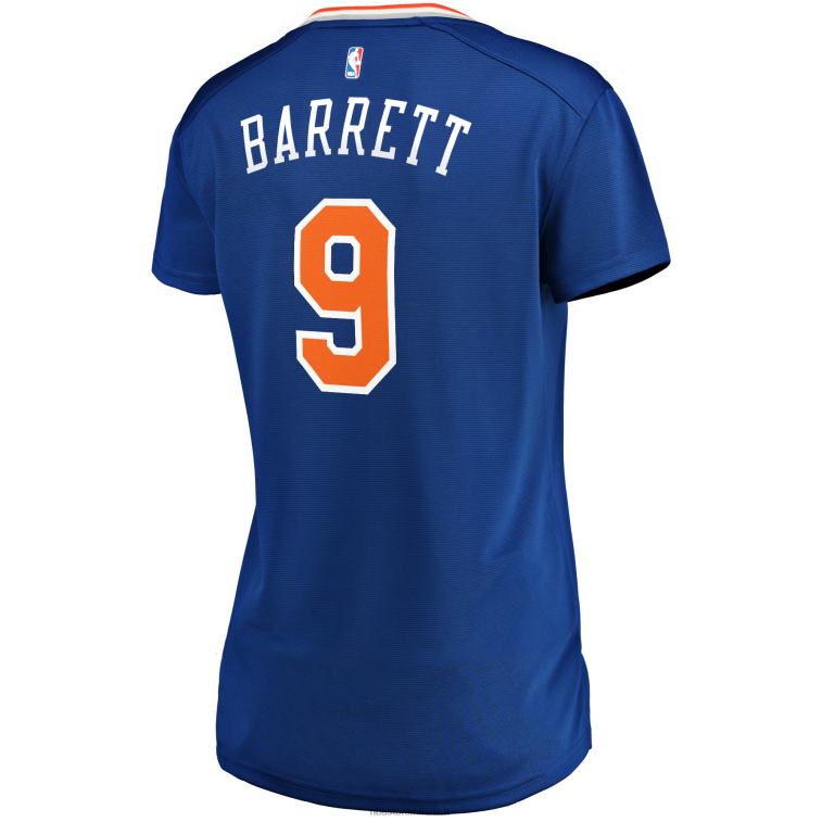 NBA 00F2L10571 New York Knicks rj barrett maglia giocatore contropiede blu