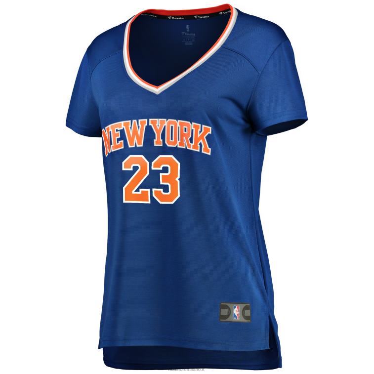 NBA 00F2L10914 New York Knicks mitchell robinson maglia replica giocatore fast break blu