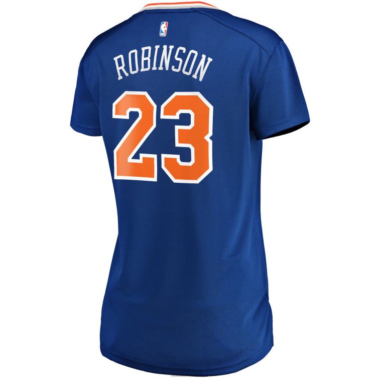 NBA 00F2L10914 New York Knicks mitchell robinson maglia replica giocatore fast break blu