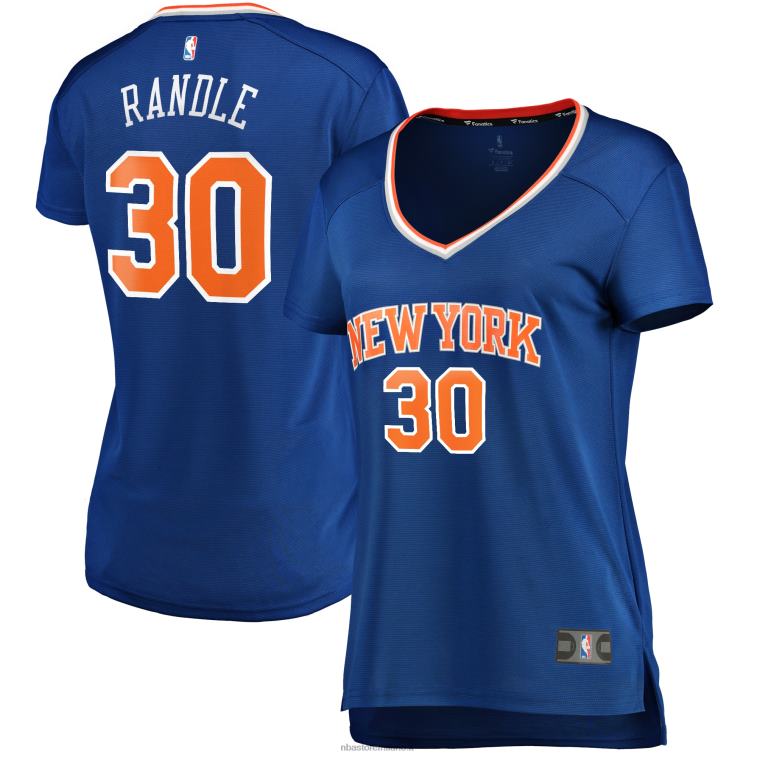 NBA 00F2L8971 julius randle dei new york knicks maglia blu replica giocatore fast break