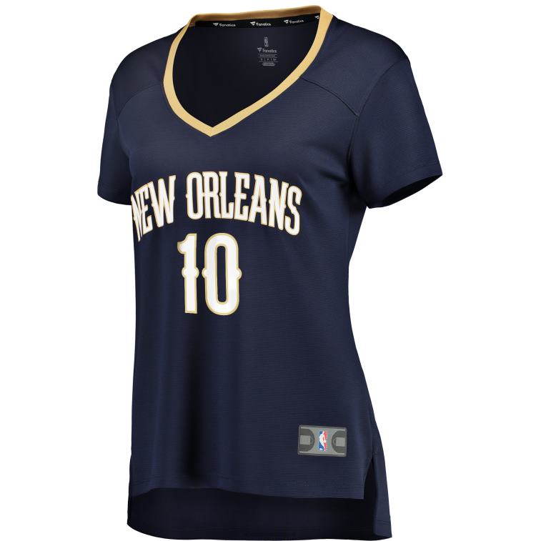 NBA 00F2L11663 new orleans pellicani jaxson hayes navy replica fast break maglia