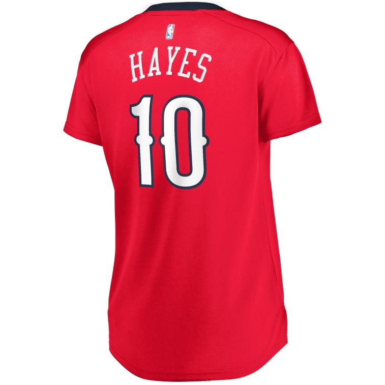 NBA 00F2L12119 new orleans pellicani jaxson hayes maglia replica fast break rossa