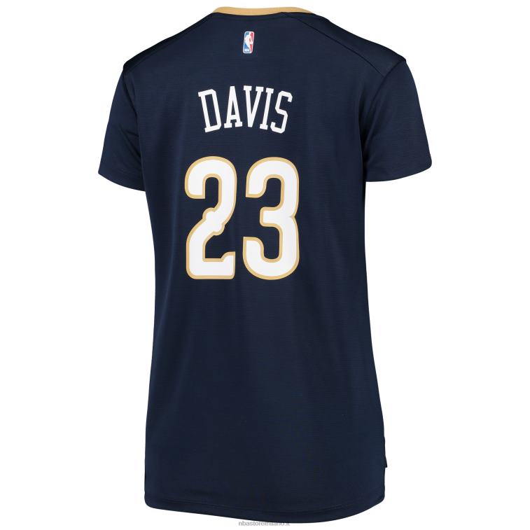 NBA 00F2L15733 New Orleans Pelicans Anthony Davis Navy Fast Break Replica Jersey