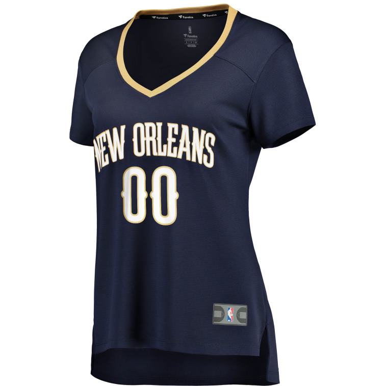 NBA 00F2L9017 maglia personalizzata new orleans pellicans navy fast break
